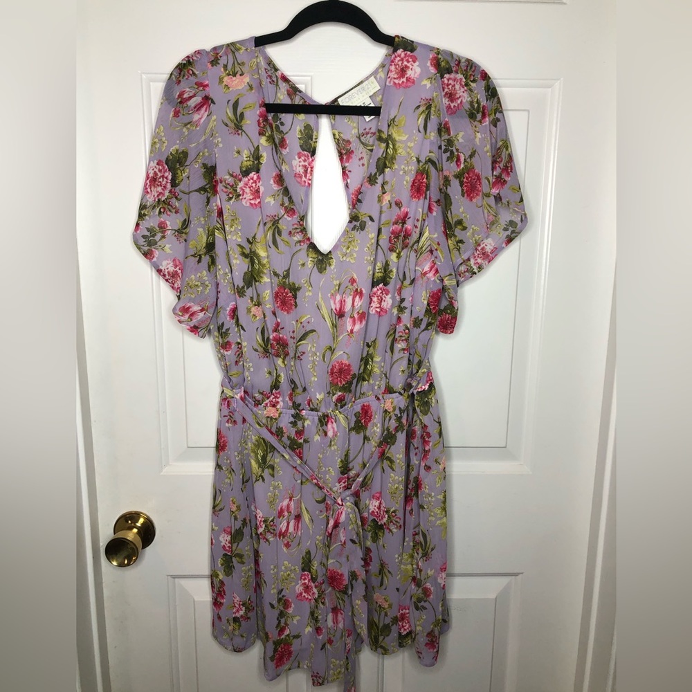 Forever 21 Flower Printed Romper